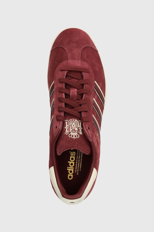 Σουέτ αθλητικά παπούτσια adidas Originals Gazelle μπορντό ID3724