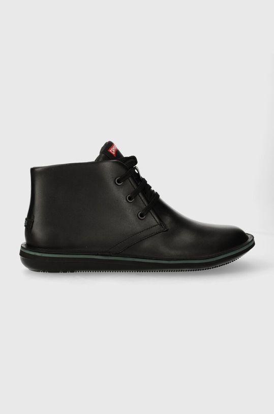 Camper scarpe in pelle Beetle pelle fiore nero 36530.058