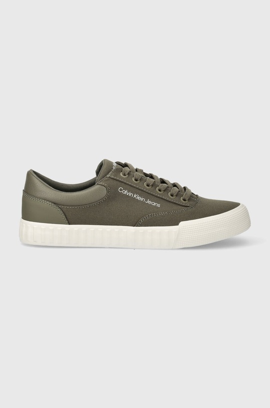 Tenisky Calvin Klein Jeans SKATER VULC LOW LACEUP MIX IN DC YM0YM00903 zelená SS24
