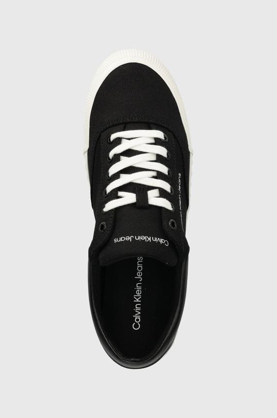 Tenisky Calvin Klein Jeans SKATER VULC LOW LACEUP MIX IN DC černá YM0YM00903
