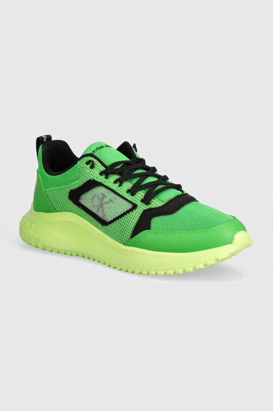Calvin Klein Jeans sneakersy EVA RUNNER LOW MIX MG UC syntetyczny zielony YM0YM00905