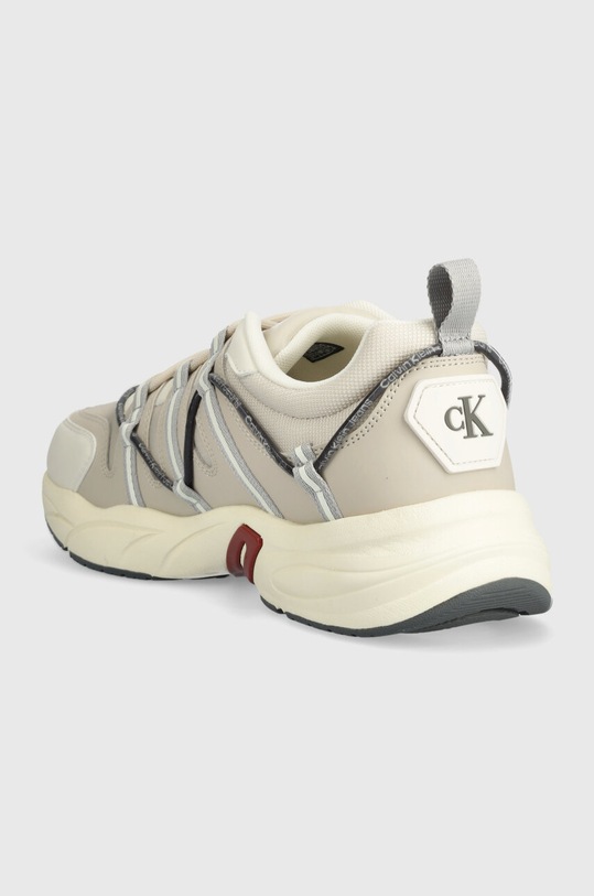 Obuwie Calvin Klein Jeans sneakersy RETRO TENNIS LOW LACEUP MIX DIF YM0YM00918 beżowy