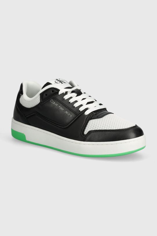 Calvin Klein Jeans sneakersy BASKET CUPSOLE LOW MIX IN MET syntetyczny czarny YM0YM00922