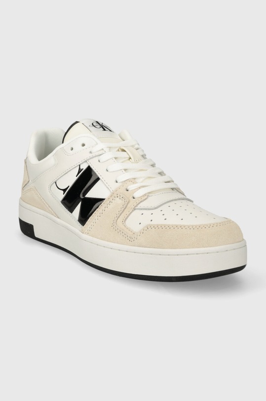 Tenisky Calvin Klein Jeans BASKET CUPSOLE LOW LTH NBS DC YM0YM00933 biela SS24