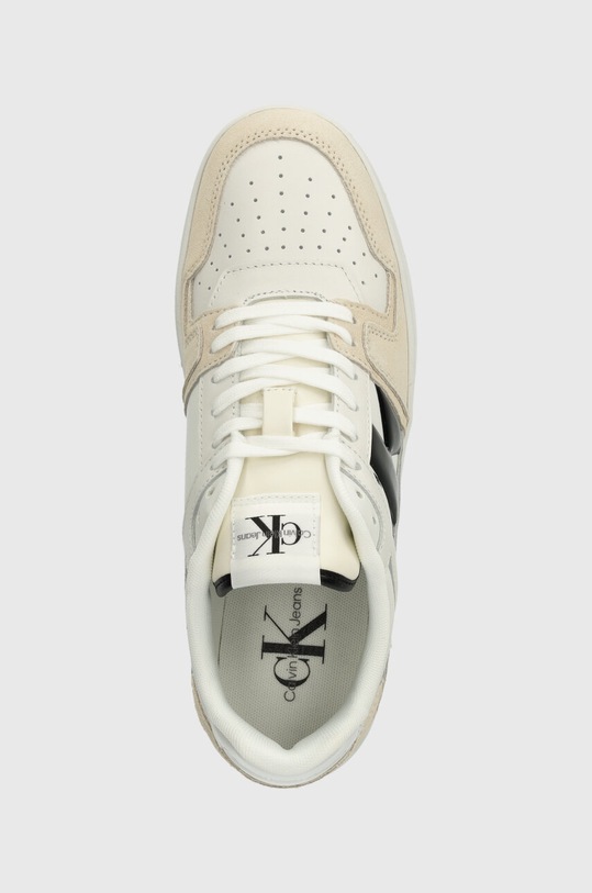 Tenisky Calvin Klein Jeans BASKET CUPSOLE LOW LTH NBS DC biela YM0YM00933