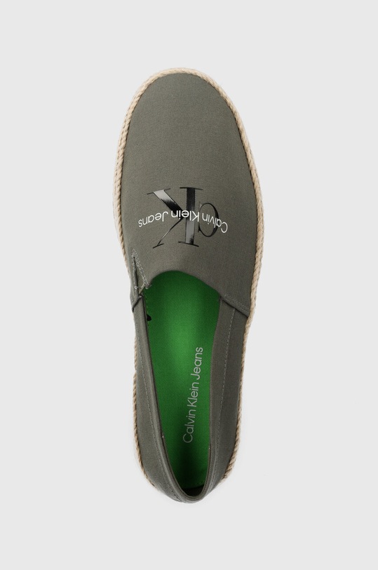 Calvin Klein Jeans espadryle ESPADRILLE SLIPON ML zielony YM0YM00935