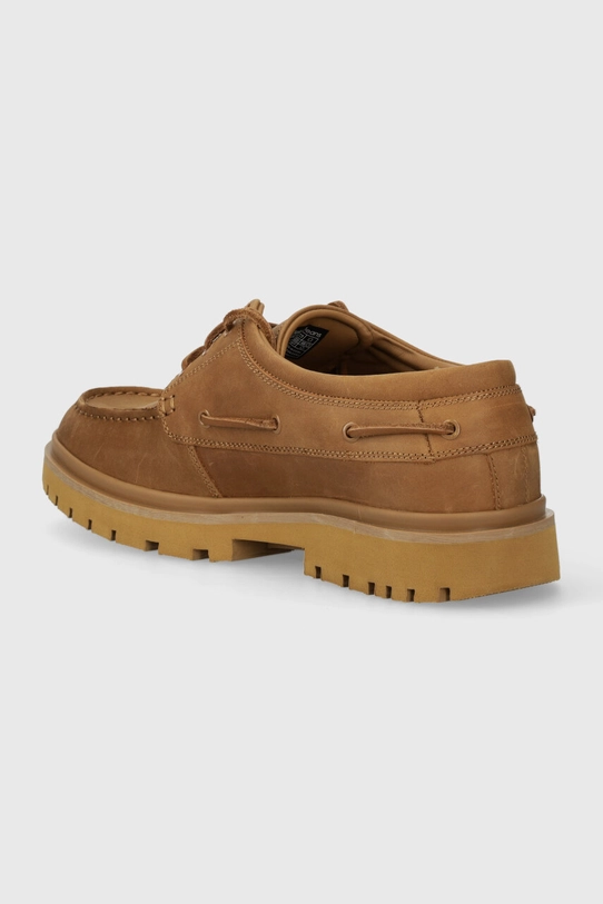 Obuwie Calvin Klein Jeans mokasyny skórzane HYBRID BOAT SHOE SLIPON LH BTW YM0YM00937 beżowy