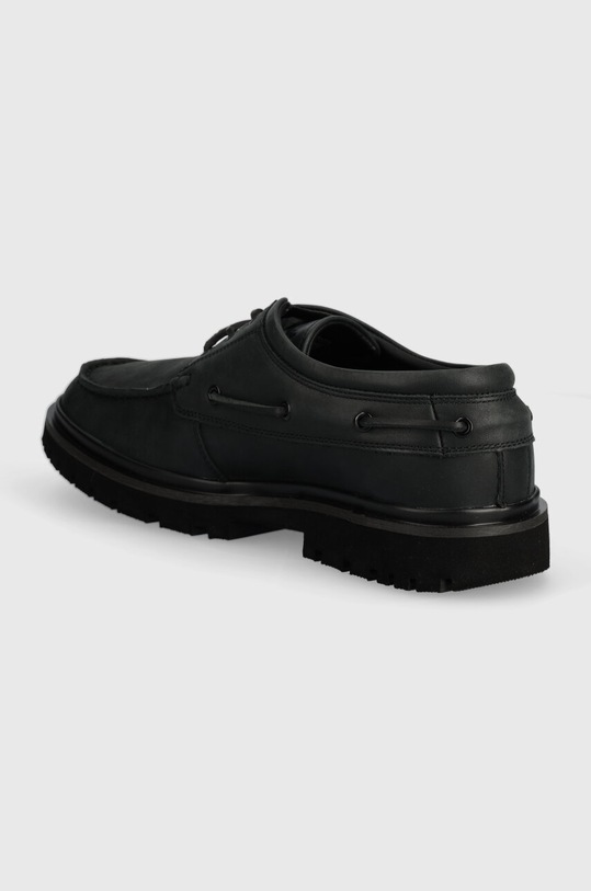 Încălțăminte Calvin Klein Jeans mocasini de piele HYBRID BOAT SHOE SLIPON LH BTW YM0YM00937 negru