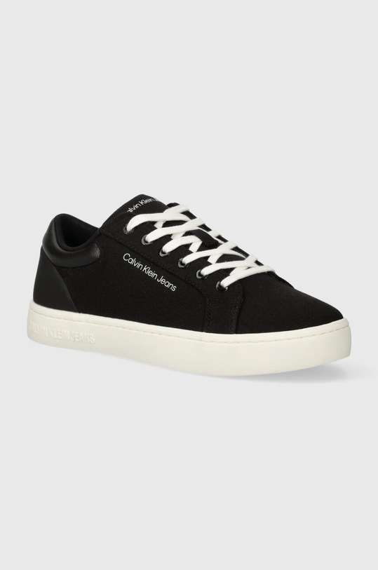 Кеди Calvin Klein Jeans CLASSIC CUPSOLE LOW LTH IN DC імітація лицьової шкіри чорний YM0YM00976