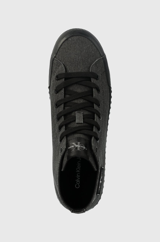 Πάνινα παπούτσια Calvin Klein Jeans SKATER VULC MID LACEUP CS ML DIF μαύρο YM0YM01023