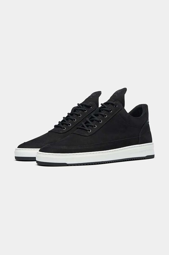 Filling Pieces sneakersy zamszowe Low Top Base 10120591861 czarny SS24