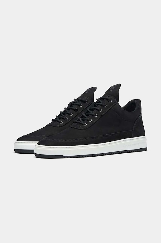 Semišové tenisky Filling Pieces Low Top Base 10120591861 černá SS24