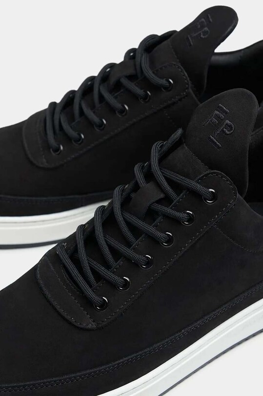 Filling Pieces sneakersy zamszowe Low Top Base 10120591861 czarny