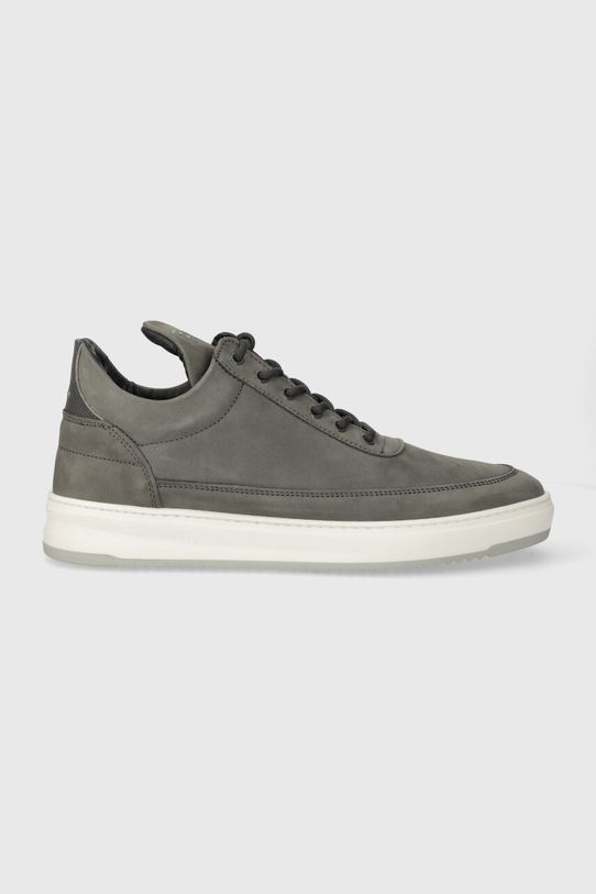 Кросівки з нубуку Filling Pieces Low Top Base нубук сірий 10120591002