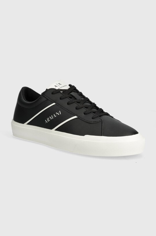 Armani Exchange sneakers mic de statură negru XUX165.XV758.S277