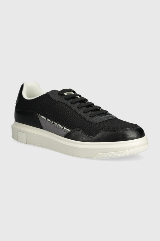 Armani Exchange sneakersy imitacja skóry licowej czarny XUX201.XV802.T694