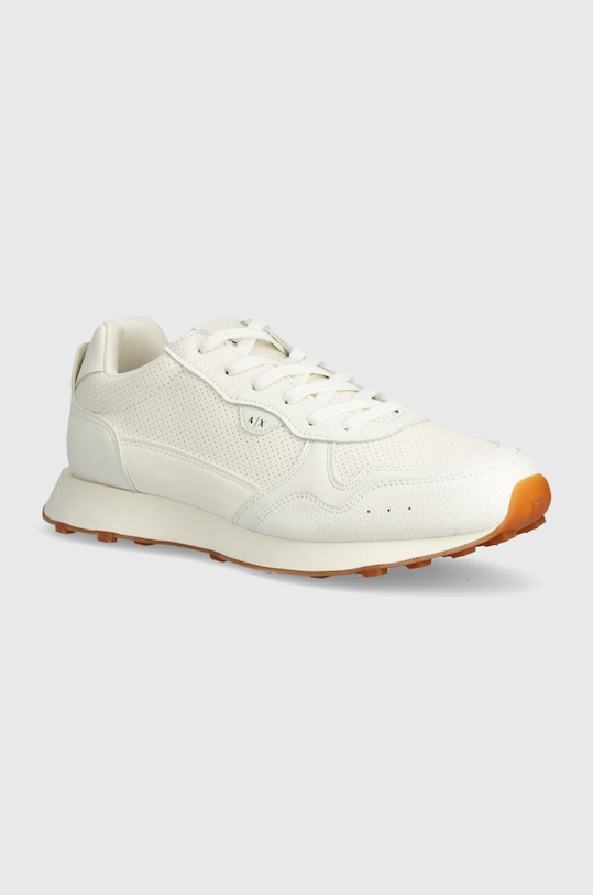 Armani Exchange sneakers mic de statură alb XUX205.XV808.00894