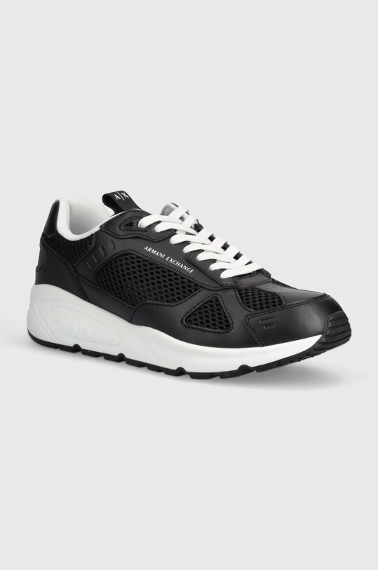 Кросівки Armani Exchange імітація лицьової шкіри чорний XUX206.XV809.00002