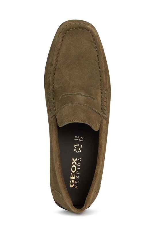 Geox mocasini din piele intoarsa U KOSMOPOLIS + GRIP U36CFA.00022.C3009 verde