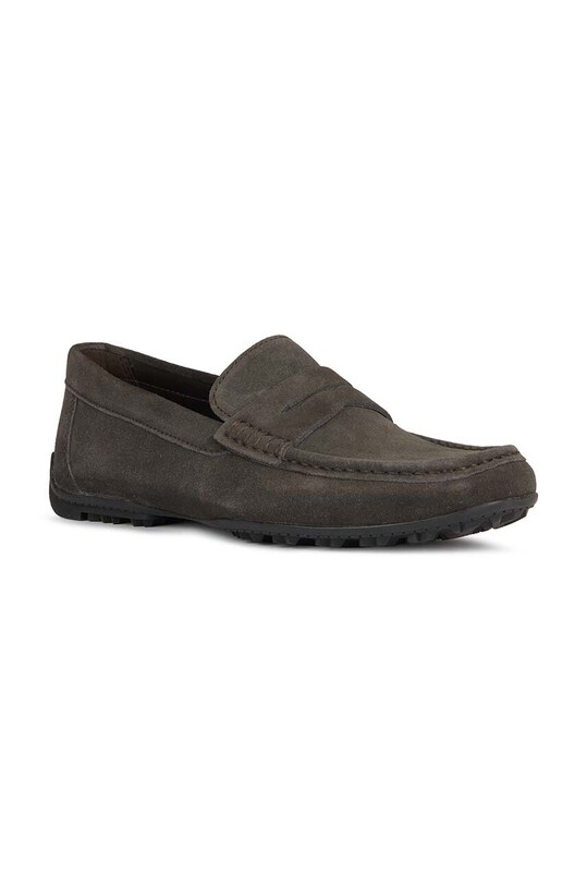 Geox mocasini din piele intoarsa U KOSMOPOLIS + GRIP U36CFA.00022.C6372 gri SS24