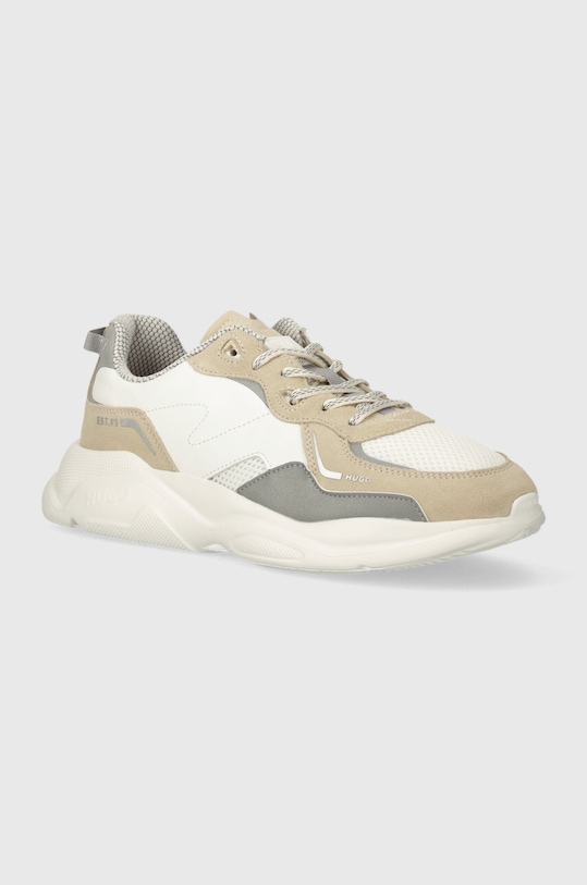 Tenisky HUGO Leon přírodní kůže šedá 50517122.122