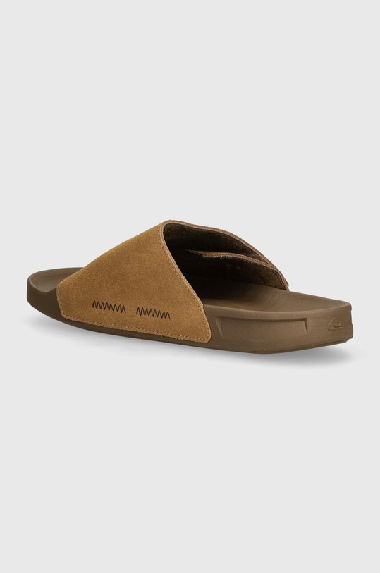 Cipők Quiksilver papucs velúrból AQYL101378 bézs