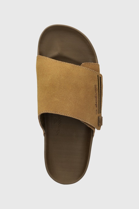 Quiksilver papucs velúrból bézs AQYL101378