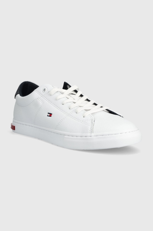 Tommy Hilfiger bőr sportcipő ESSENTIAL LEATHER DETAIL VULC FM0FM04047 fehér SS24
