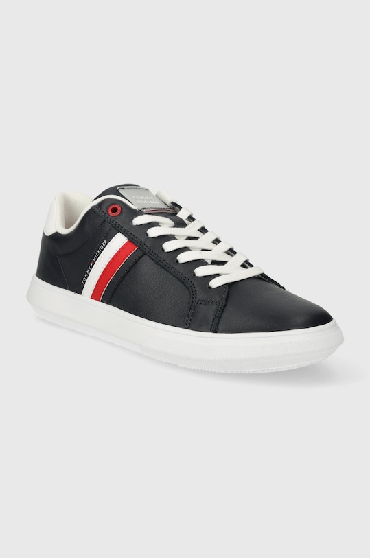 Kožené tenisky Tommy Hilfiger ESSENTIAL LEATHER CUPSOLE FM0FM04921 tmavomodrá SS24