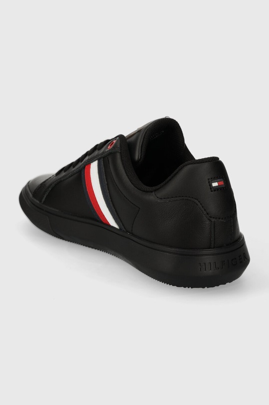Obuwie Tommy Hilfiger sneakersy skórzane ESSENTIAL LEATHER CUPSOLE FM0FM04921 czarny
