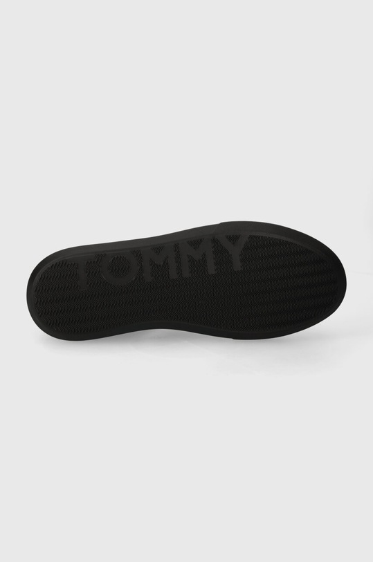 Δερμάτινα αθλητικά παπούτσια Tommy Hilfiger ESSENTIAL LEATHER CUPSOLE FM0FM04921 μαύρο