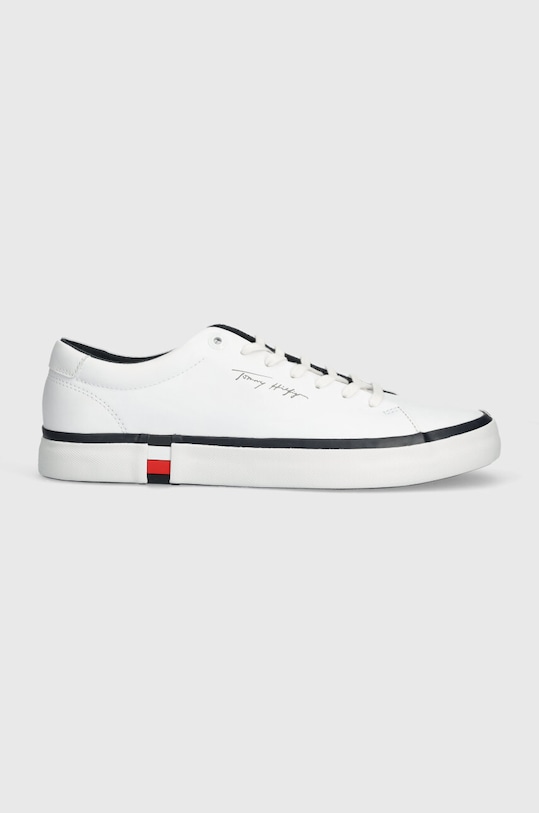 Кожаные кроссовки Tommy Hilfiger MODERN VULC CORPORATE LEATHER низкая белый FM0FM04922
