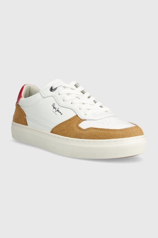 Kožené tenisky Pepe Jeans PMS00008 PMS00008 biela SS24