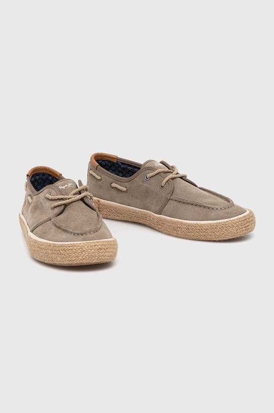 Pepe Jeans espadryle zamszowe PMS10325 PMS10325 beżowy SS24