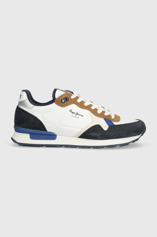 Sneakers boty Pepe Jeans PMS40006 semišová kůže námořnická modř PMS40006
