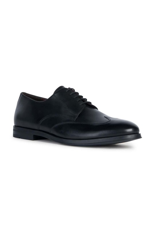 Geox pantofi de piele U DECIO U36FXD.00043.C9999 negru SS24