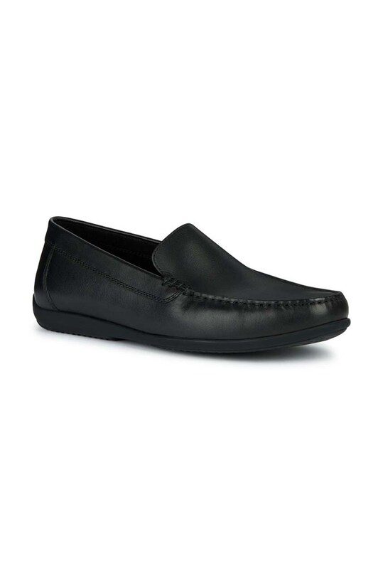 Geox mocasini de piele U ASCANIO U450WB.00043.C9999 negru SS24