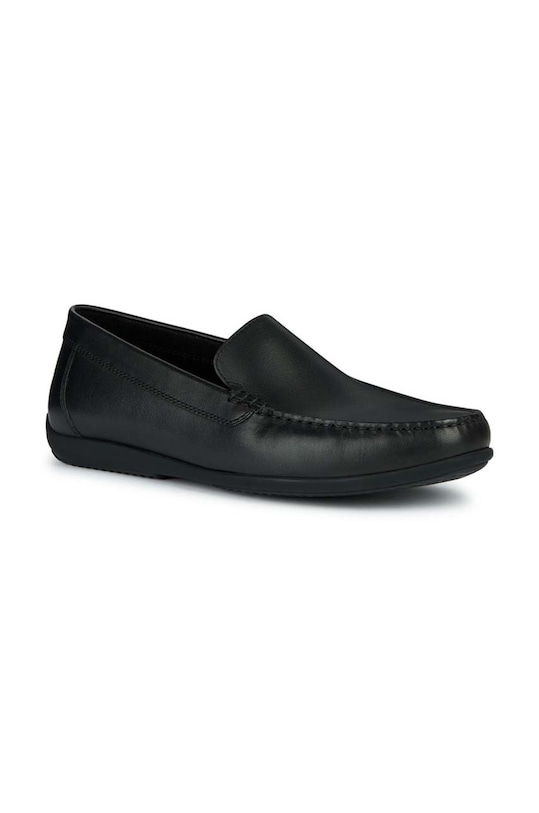 Kožne mokasinke Geox U ASCANIO U450WB.00043.C9999 crna SS24