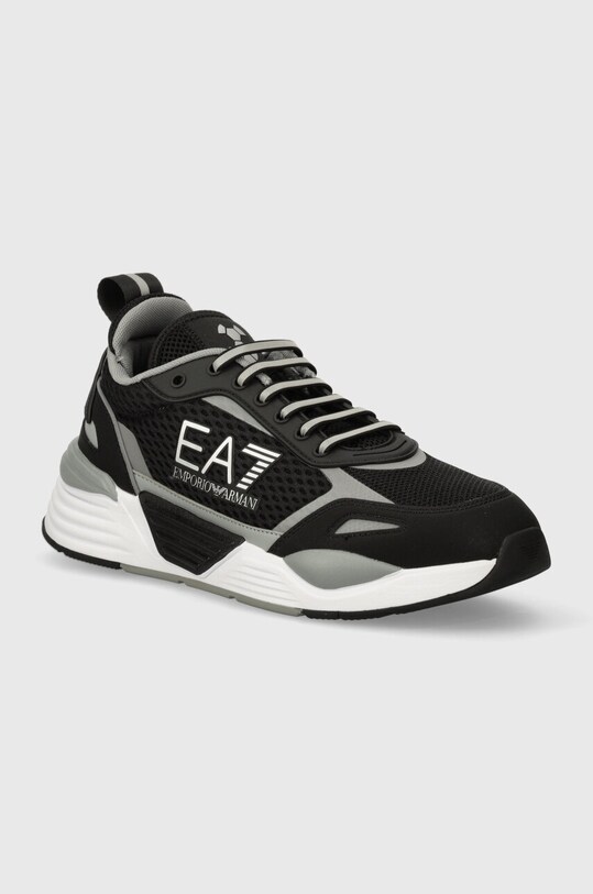 EA7 Emporio Armani sneakersy imitacja skóry licowej czarny XK379.X8X159.N763
