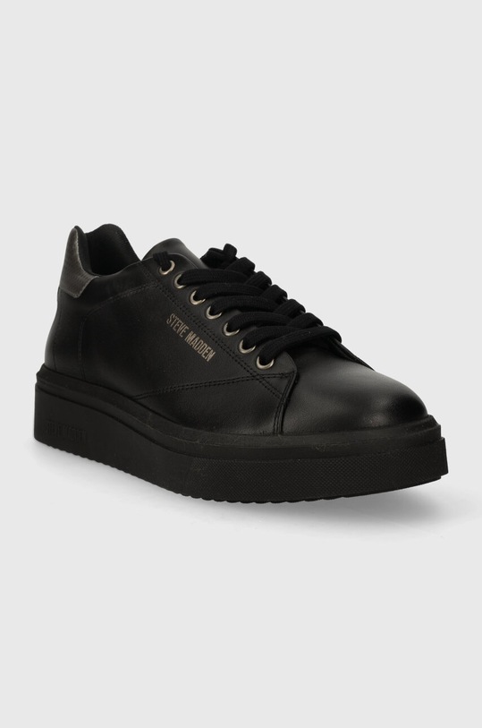Steve Madden sneakersy skórzane Fynner SM12000465.BGU czarny SS24