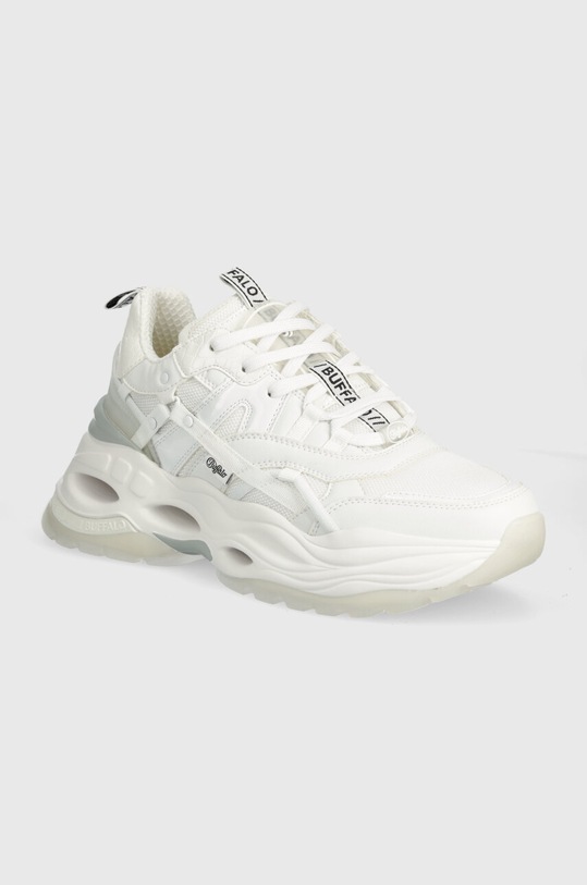 Buffalo sneakersy Triplet Hollow Bs imitacja skóry licowej biały 1410078.WHT