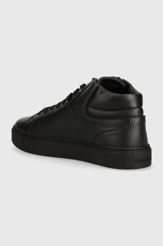 Παπούτσια Δερμάτινα αθλητικά παπούτσια Calvin Klein HIGH TOP LACE UP W/ZIP HM0HM01476 μαύρο