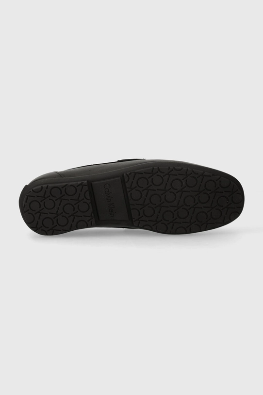 Кожаные мокасины Calvin Klein DRIVING SHOE METAL BAR HM0HM01473 чёрный