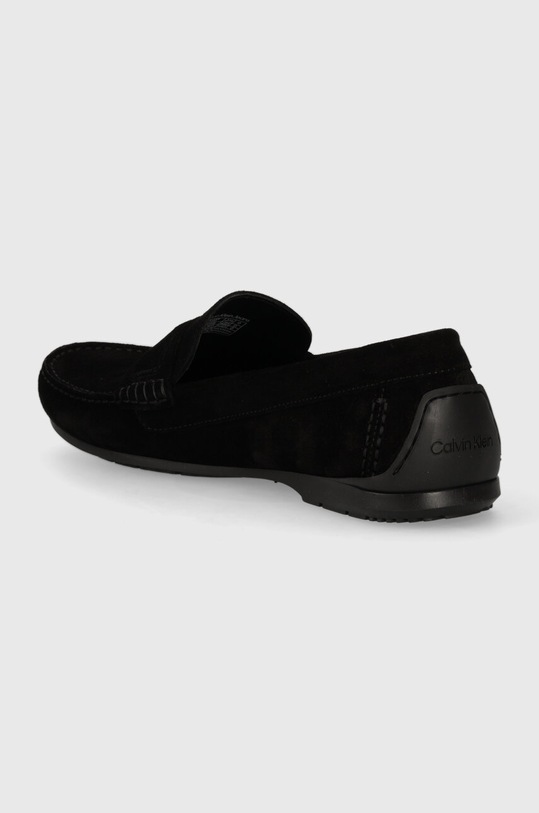 Παπούτσια Μοκασίνια σουέτ Calvin Klein DRIVING SHOE BOLD LOGO HM0HM01448 μαύρο