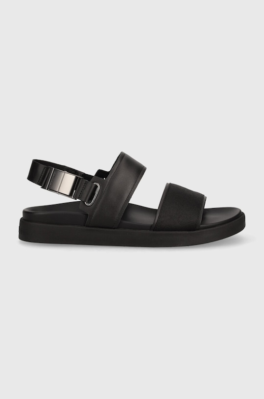 Sandály Calvin Klein BACK STRAP SANDAL JAQ MONO IP HM0HM01421 černá SS24