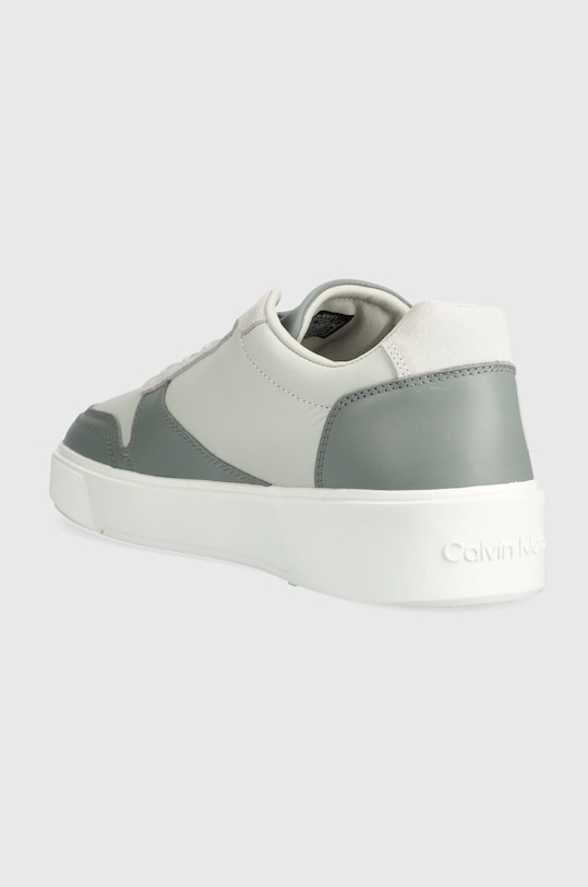 Obuwie Calvin Klein sneakersy skórzane LOW TOP LACE UP BSKT HM0HM01402 szary