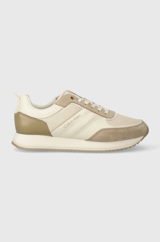 Αθλητικά Calvin Klein LOW TOP LACE UP MIX HM0HM01399 μπεζ SS24