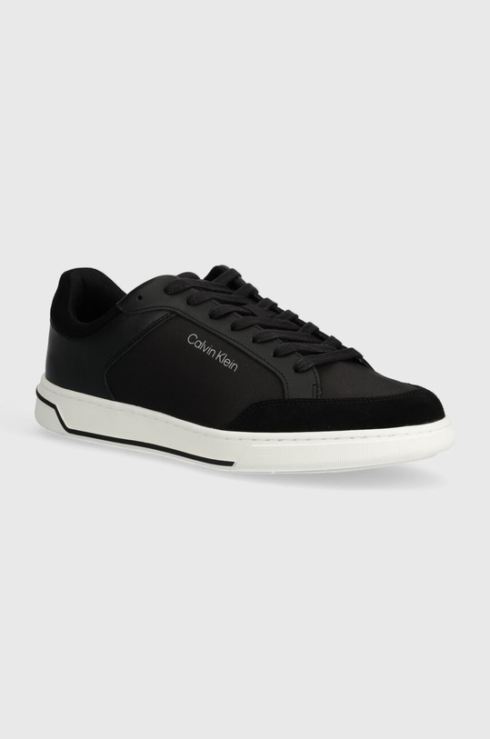 Αθλητικά Calvin Klein LOW TOP LACE UP MIX υφασμάτινο μαύρο HM0HM01395