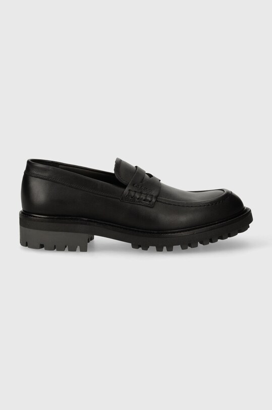 Calvin Klein mocasini de piele HM0HM01389 negru SS24
