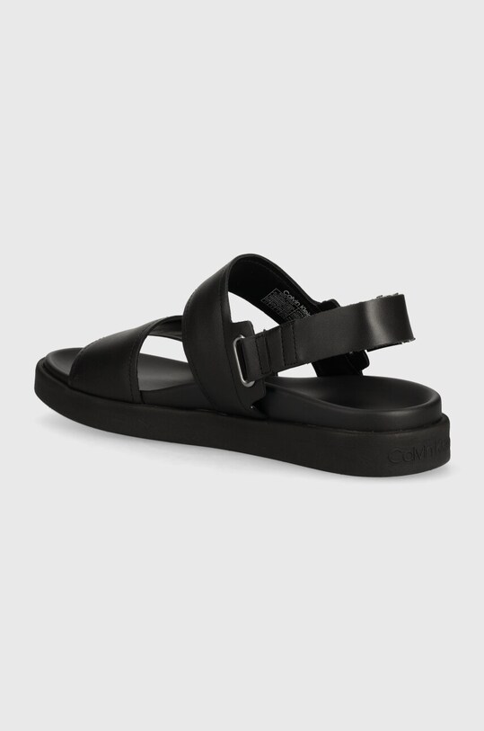 Обувь Кожаные сандалии Calvin Klein BACK STRAP W/ ICONIC PLAQUE HM0HM01383 чёрный
